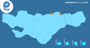 Wake Park 44 - Teleski nautique 44 - Wake Park Plesse