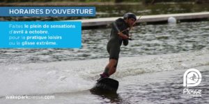 Consultez les horaires d'ouverture du Wake Park Plessé